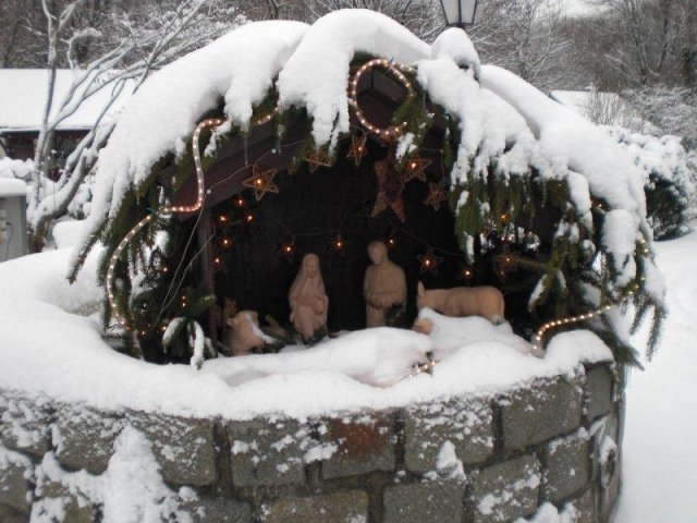Winterzeit: Krippe